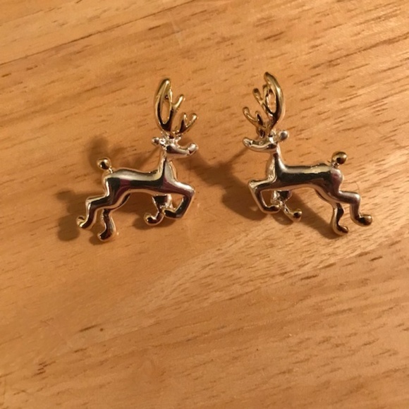 Reindeer Earrings Rudolph Santa Christmas New - Picture 3 of 5